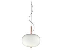 Luminosa Lighting Luminosa Ilargi Led Globe Ceiling Pendant Matt White Light Ash 1-10V Dimming 39.5Cm 1880Lm 2700K
