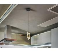 Luminosa Lighting Luminosa Iliada Slim Pendant Ceiling Light Black, Gold Led 3000K - Uk Stock