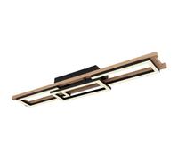 Luminosa Lighting Luminosa Illa Integrated Led Semi Flush Ceiling Light Matt Black 3X Led Dimmable 2700-6500K Remote Control