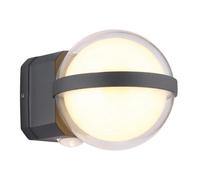 Luminosa Lighting Luminosa Illi Outdoor Globe Wall Lamp Anthracite Ip54 Led 3000K