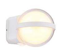 Luminosa Lighting Luminosa Illi Outdoor Globe Wall Lamp White Matt Ip54 Led 3000K
