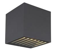 Luminosa Lighting Luminosa Illi Outdoor Up Down Wall Lamp Anthracite Ip54 Clear Glass Shade Led 3000K