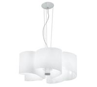 Luminosa Lighting Luminosa Imagine Curved Glass Ceiling Pendant, White, E27