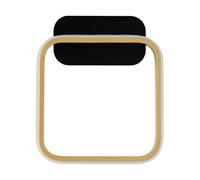 Luminosa Lighting Luminosa Imar Integrated Led Wall Lamp Sandy Black, Gold Led 13W 563Lm 3200K