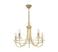 Luminosa Lighting Luminosa Imperial Classic 5 Arm Chandelier English Brass, 5X E14