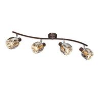 Luminosa Lighting Luminosa Indiana Ceiling Spotlight Bar Bronze Colored 4X E14