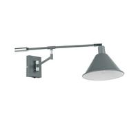Luminosa Lighting Luminosa Industrial And Retro Dome Wall Lamp Graphite 1 Light , E14