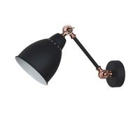 Netlighting Industrial & Retro Dome Wall Lamp Graphite 1 Light E27 in Dark Grey Netlighting Dark Grey