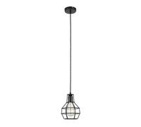 Luminosa Lighting Luminosa Industrial And Retro Hanging Pendant Black 1 Light , E27