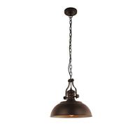 Luminosa Lighting Luminosa Industrial And Retro Hanging Pendant Bronze, Golden 1 Light With Metal Alloy Shade, E27