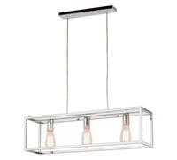 Luminosa Lighting Luminosa Industrial And Retro Hanging Pendant Chrome 3 Light , E27