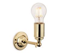 Luminosa Lighting Luminosa Indy 1 Light Indoor Candle Wall Light Polished Brass, E27