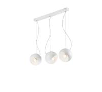 Luminosa Lighting Luminosa Inez Bar Pendant Ceiling Light White, 3X E27