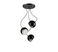 Luminosa Lighting Luminosa Inez Cluster Pendant Ceiling Light Black, 3X E27