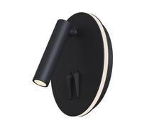 Luminosa Lighting Luminosa Ios 176 Reading Integrated Led Wall Lamp Black