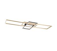 Luminosa Lighting Luminosa Irvine Modern 60W Led Semi Flush Light Brass Matt 3000-6500K Remote Control - Uk Stock