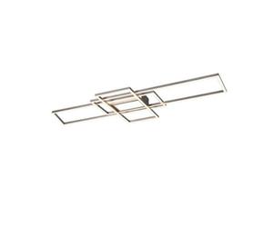 Luminosa Lighting Luminosa Irvine Modern 60W Led Semi Flush Light Nickel Matt 3000-6500K Remote Control