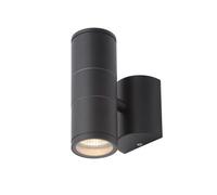 Luminosa Lighting Luminosa Islay 2 Light Outdoor Up Down Wall Lamp Black Ip44