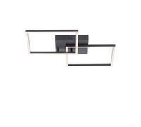 Luminosa Lighting Luminosa Iven Integrated Led Semi Flush Ceiling Light Black 2X 13.8W Led 2700-5000K Dimmable