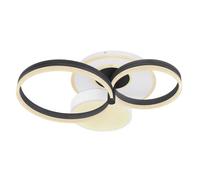 Luminosa Lighting Luminosa Jack Integrated Led Semi Flush Ceiling Light White Matt 4X Led Dimmable 2700-6000K Remote Control Tuya Smart