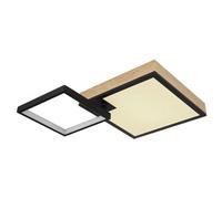 Luminosa Lighting Luminosa Jacky 60X41Cm Integrated Led Semi Flush Ceiling Light Matt Black 2X Led Dimmable 2700-6500K Remote Control