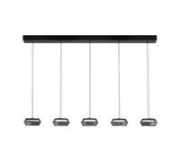 Luminosa Lighting Luminosa Jailyn Bar Pendant Ceiling Light Sandy Black, Smokey Triac Dimmable Led 40W 1600Lm 3000K