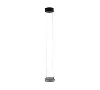 Luminosa Lighting Luminosa Jailyn Slim Pendant Ceiling Light Sandy Black, Smokey Led 8W 320Lm 3000K