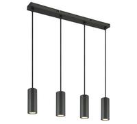 Luminosa Lighting Luminosa James Bar Pendant Ceiling Light Grey Matt 4X Gu10