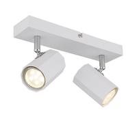 Luminosa Lighting Luminosa James Twin Ceiling Spotlight White Matt 2X Gu10