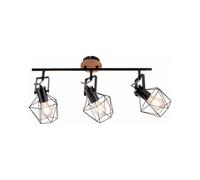 Luminosa Lighting Luminosa Jaro Wire Ceiling Spotlight Bar Natural Wood 3Xe27