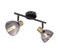 Globo Jay Dual Wall Light, Black