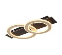 Netlighting Jayden 2 Ring Semi Flush Ceiling Light Matt Black 2x LED 3000K Netlighting Black