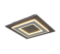 Luminosa Lighting Luminosa Jayden 32Cm Integrated Led Semi Flush Ceiling Light Anthracite Brushed Led 3000K