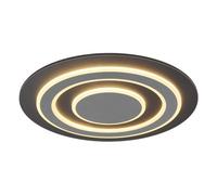 Luminosa Lighting Luminosa Jayden 48Cm Integrated Led Semi Flush Ceiling Light Anthracite Brushed Led 3000K