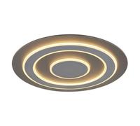 Luminosa Lighting Luminosa Jayden 60Cm Integrated Led Semi Flush Ceiling Light Anthracite Brushed Led 3000K