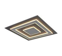 Luminosa Lighting Luminosa Jayden 60Cm Integrated Led Semi Flush Ceiling Light Anthracite Brushed Led 3000K