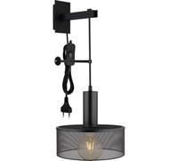 Netlighting Jedd 25cm Wall Lamp Matt Black 1x E27 Netlighting Black