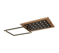 Luminosa Lighting Luminosa Jimbo Integrated Led Semi Flush Ceiling Light Matt Black Led 3000K