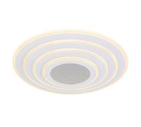 Luminosa Lighting Luminosa Jocelyn Integrated Led Semi Flush Ceiling Light White Matt Led Dimmable 2700-6500K Remote Control Timer