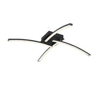 Luminosa Lighting Luminosa Jules Integrated Led Semi Flush Ceiling Light Matt Black 4X Led 2700-4000K