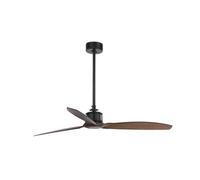 FARO BARCELONA Ceiling fan Just Fan M, black/dark wood