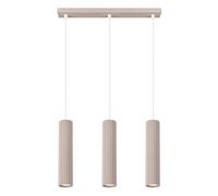 Luminosa Lighting Luminosa Karbon Bar Pendant Ceiling Light Taupe 3X Gu10