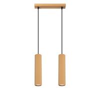 Luminosa Lighting Luminosa Karbon Minimalist Bar Pendant 2 Light Gold
