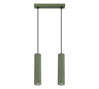 Luminosa Lighting Luminosa Karbon Minimalist Bar Pendant 2 Light Olive Green