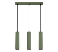 Luminosa Lighting Luminosa Karbon Minimalist Bar Pendant 3 Light Olive Green