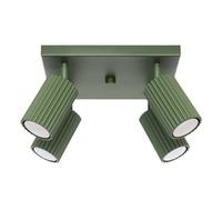 Luminosa Lighting Luminosa Karbon Minimalist Ceiling Spotlight Cluster 4 Light Olive Green