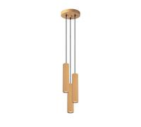 Luminosa Lighting Luminosa Karbon Minimalist Cluster Drop Pendant Lamp 3 Light Gold