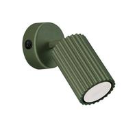 Luminosa Lighting Luminosa Karbon Minimalist Single Wall Spotlight Olive Green With Switch