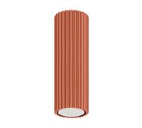 Luminosa Lighting Luminosa Karbon Minimalist Surface Mounted Ceiling Lamp 20 Red Ochre