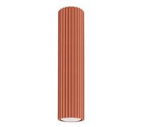 Luminosa Lighting Luminosa Karbon Minimalist Surface Mounted Ceiling Lamp 30 Red Ochre